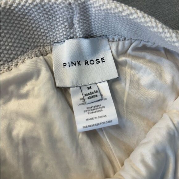 Pink Rose Cream Crochet Halter Top & Shorts 2 Piece - Size Medium - Picture 4 of 8